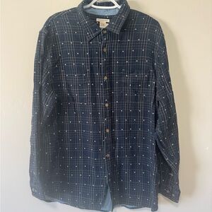 Men's Blue Plaid Shirt! Good quality and condition size LT🌽
